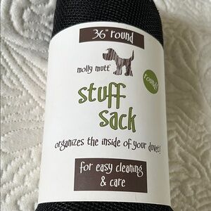 Black dog Stuff Sack for Home Organization